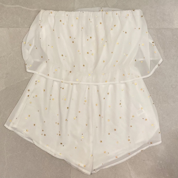 Tobi "STARLIGHT PRINT ROMPER IN WHITE MULTI" - Picture 5 of 6